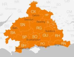 Map showing Instagroup operational areas